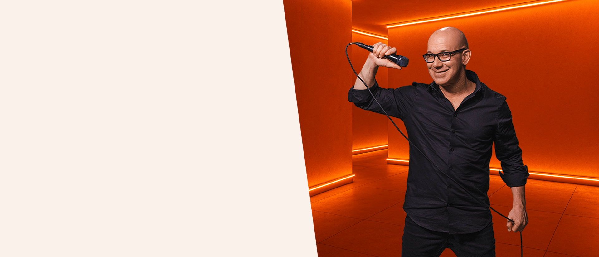 Live singer performing at an event in Orange County – Moses Music Studios